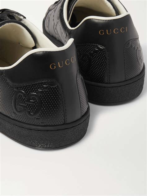 gucci perforated logo sneakers|gucci sneakers men 2021.